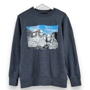 BedstuyFly Blue Speckle "Mount Rapmore" Sweatshirt